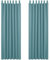 Deconovo Lot de 2 Rideau pour Porte Fenetre Rideau Occultant Isolant Thermique Anti Froid Rideau Balcon Intérieur à Pattes 132X242cm Bleu Ciel