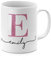 Tirita Personalised Mug Initial with Name, Custom Gift for Mum, Dad, Kids or Girls. [03 - Pink Glitter Name] Printed Glitter, NOT Real Glitter