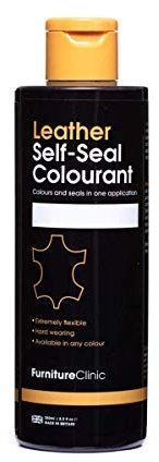 Furniture Clinic Leather Repair Paint for BMW Car Seats and Interiors. All in One Paint for Dyeing & Restoring Leather. (250ml, Merino Silverstone)