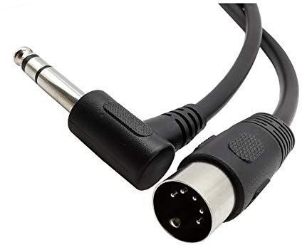 INNO8 MIDI Din 5Pin macho a 6,35 mm (1/4 pulgadas) macho TRS cable de audio estéreo para piano eléctrico – 0,2 m
