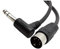 INNO8 MIDI Din 5Pin macho a 6,35 mm (1/4 pulgadas) macho TRS cable de audio estéreo para piano eléctrico – 0,2 m