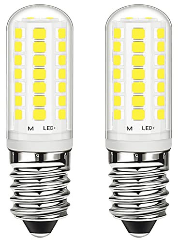 Bombilla led E14 3W, 6000K luz Blanca fría, equivalente a bombilla halógena de 28W, E14 360 lm para congelador, campana extractora, sin parpadeos, RA>85, AC220-240V, 2 unidades