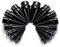 8 Paar Acryl Ohr Dehnstäbe Set 6-20mm Dehner Dehnung Dehnungsset Schwarz Piercing Expander