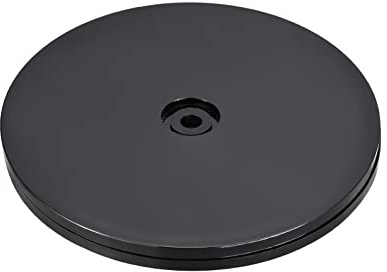 sourcing map 6inch Rotating Swivel Stand with Steel Ball Bearings Lazy Susan Base Turntable for Kitchen Corner Cabinets, Black