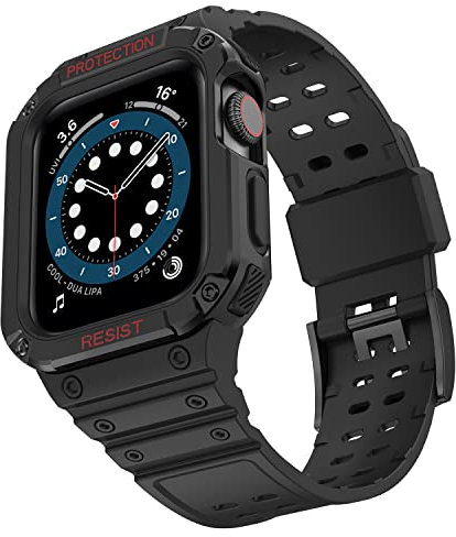 AIYIRUO Bracelet Compatible Avec Apple Watch 8 Bracelet 45mm 41mm 44mm 40mm Étanche IWatch Case Band Robuste Antichoc Housse Avec Sangles Pour IWatch 8/7/6/5/4/3/2/1