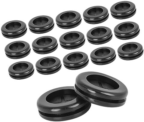 A ABSOPRO 25mm Doppio Lato Gomma Gommini Auto Elettrico Cavo Protezione Guarnizione