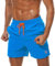 ZOXOZ Bañador Hombre Bañadores Surferos Pantalones Bañador Corto Hombre Natacion Traje de Baño Secado Rápido Impermeable Swimming Shorts con Bolsil Azul Marino 3XL