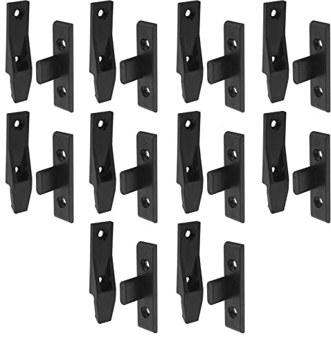 YINETTECH 10 Sets Küchenschrank Sockel Verbinder Halterungen Aufhängung Fitting ABS Schnellmontage Möbel Panel Gelenkhalterung Push-On Clip für Rahmenpaneele