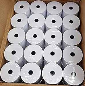 Lot de 20 rouleaux de papier thermique de qualité supérieure 80 x 80 mm pour imprimante Epson Citizen Toshiba Star TSP TH243 CBM232 CBM233 CBM233 CBM253