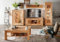 möbelando Wohnzimmer-Set WZ-0315 aus Kernbuche in Natur geölt. Abmessungen (BxHxT) 316,6x201x46 cm
