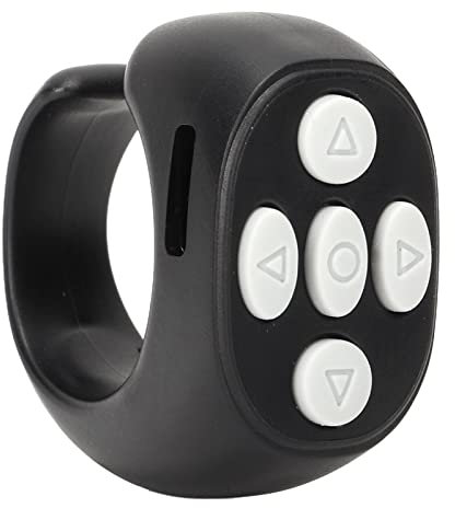 Bluetooth-Fernbedienung Page Turner, für Scrolling Ring, Handy-Kamera-Shutter Selfie-Fernbedienung Zum Lesen von Videos