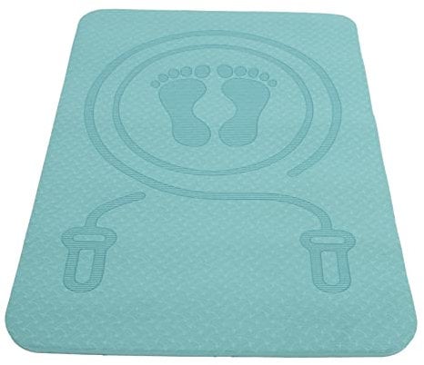 BIUDECO Skipping Mat Yoga Blanket Jump Rope Pad Workout Mats for Home Gym - Thicken TPE Pad for Kids Exercise