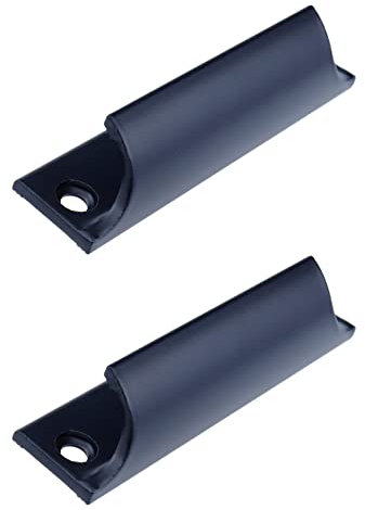 Coshar 2 Stück Fensterflügel-Hebegriff, oberflächenmontiert, Schrankgriff, Aluminiumlegierung, Schublade, Schiebegriff, Hardware für Schiebefenster, Küche, Schrank – Schwarz (7,6 cm Lochmitte)