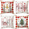 ARNTY Weihnachten Kissenbezug 45x45cm 4er Set Weihnachtsdeko Kissenhülle Weihnachts Dekoration Christmas Decorations für Innen, Schlafzimmer, Winterurlaub Deko Geschenk