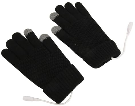 Fockety Beheizte USB-Handschuhe für Frauen und Männer, Winterhandschuhe für Touchscreen, beheizte Winterhandschuhe für Laptop, waschbar, Unisex, zum Tippen auf der Tastatur