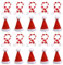 SKHAOVS 20 Stück Mini Weihnachtsmütze und Mini Weihnachtsschal Set,Mini Weihnachtsmannmützen,Mini Mütze,Mini Schal,Fingerhut,Mini Weihnachtsdekoration,Schneemann Tisch Geschenk Dekoration (20 Stück)