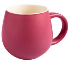Sallys Belly Mug Kaffeetasse/Teetasse 400ml, Tasse mit Henkel- Handmade (Wildberry)