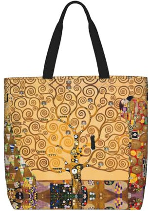 EdWal Borsa a tracolla leggera con stampa albero della vita, borsa a tracolla casual, borsa da lavoro, Albero della vita, Taglia unica