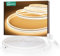 Lamomo LED Strip 5M Warmweiss, Neon LED Streifen 3000K Warmes Weiß, Schneidbar Schrankbeleuchtung 3 Beleuchtungsseiten, Dimmbar Wasserdicht LED Leiste Flexibel für Innen Aussenbereich Heim Küche Deko