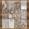 12Pcs Texure Stencils for Crafts Reusable, Mixed Media Stencils for Painting, Wood Grains Flower Templates Spider Web Layering Spray Paint Stencils Kit on Wall Canvas Cake Card DIY Art (11×7'')