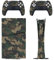 Retro Camouflage kompatibel mit PS5 Slim Konsole Skin und Controller Digital Edition Skins Set, präzise Passform und einfache Installation