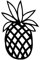 JIFENLI Autoaufkleber 10,5 x 16,5 CM Ananas Cartoon Vinyl Auto Aufkleber Mode Stoßstange Dekoration Aufkleber