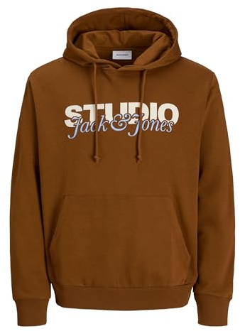 Jack & Jones Herren Jack & Jones Male Kapuzenpullover Gedruckt Kapuzenpullover Jjyuki Sweat Hood Bf (0er Pack)