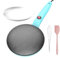 Kioriur Crepper, Crepe Elettrico - Padella per Pancake,Pancake elettrico istantaneo antiaderente, 7.8 pollici, controllo automatico della temperatura, per la cottura