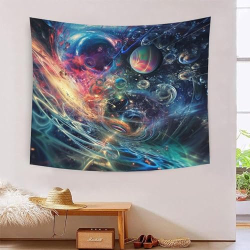 RJAVAGFZL 3D Druck Sternenhimmel Wandteppiche Poster Ornament Wandbehang Wandteppich Raumteiler Vorhang Für Schlafzimmer Wohnzimmer Tapisserie 180cmx230cm