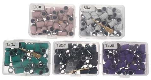 Healvian Maniküre Schleifband aus Schleifpapier 750 Stück zum Peelen und Entfernen von Nagellack für Nagelpflege und Polieren