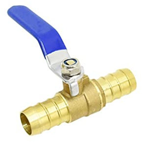 LuMOUzhou Valve d'isolation du connecteur de Robinet Robinet à Bille en Laiton for Robinet d'arrosage de 16 mm et 19 mm, raccord d'arrêt for Tuyau d'arrosage(19mm)