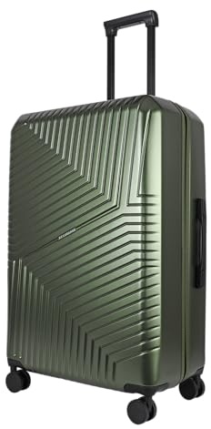 JLY Swirf Large Hard Shell Luggage – Hunter Green Lightweight Travel Suitcase with TSA Lock, 360 Spinner Wheels and Spacious Interior for Extended Journeys