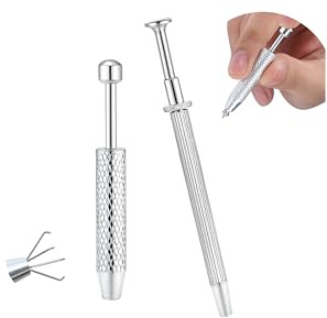 Sllaiss Piercing Kugel Aufdreher 316L Chirurgenstahl Piercings Zange | Piercing Wechsel Set, Einführhilfe für 16/18/20G Schmuck, Edelstahl Piercingnadel Taper für Nase Lippe Ohr Piercings