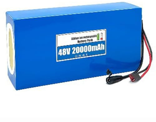 48V 20AH Waterproof E-Bike Battery Pack 13S3P Folding Scooter Replacement Battery Waterproof Long-Life Lithium-Ion Battery for 50W-1000W Motor XT60