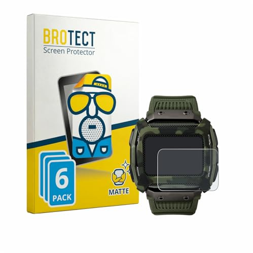 BROTECT Entspiegelungs-Schutzfolie für Timex Command Shock (6 Stück) Matte Displayschutz-Folie, Anti-Reflex, Anti-Fingerprint