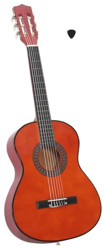 QUAHEAS Chitarra classica da 3/4, 91 cm, in legno di tiglio, per principianti e bambini, con corde in nylon, tastiera e piroli, ideale per lezioni musicali, scuola e hobby