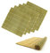 BambooMN Lot de 6 tapis à rouler en bambou de qualité professionnelle Vert 27 x 27 cm