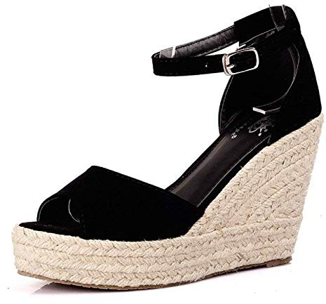Lovelegis Scarpe Tacco Alto Donna Sandali Sexy Comodi Eleganti Beige Zeppa In Corda scarpa estiva donna moda comfort outfit romantico