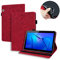 Huawei Mediapad T3 10 Case, Lspcase Custodia Portafoglio per Huawei Tablet T3 10 Cover a Libro Flip Stand Case con Porta Carte e Porta Penna Per Huawei Mediapad T3 10 9.6 Pollice Fiore Mandala Rosso