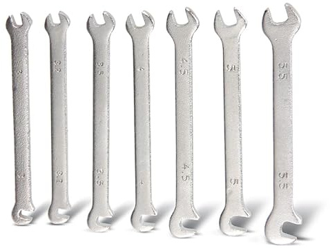 Pollin-Choice Feinmechanik-Gabelschlüsselsatz, 3...5,5 mm, 7-teilig