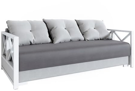 VitaliSpa Sofa Memphis, Schlafcouch, Grau, 210 cm