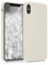 kwmobile Hülle kompatibel mit Apple iPhone XS Max Hülle - Silikon Handy Case - Handyhülle weiche Oberfläche - kabelloses Laden - Moon Glow