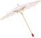 Tyenaza Papier Regenschirm, Papierschirm Handgemachter Sonnenschirm aus Ölpapier, Reines Weiß, Klassische Chinesischer Stil Sonnenschirm Hochzeit Braut Party Dekor Foto Cosplay Prop (20cm)