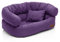 Juelle Hundebett - Großhundesofa, Abnehmbarer Bezug maschinenwaschbar, flauschiges Bett, Hundesessel Santi S-XXL (Größe: XXL - 140x100 cm, Hell Lila)