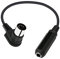 PNGKNYOCN Right Angle DIN 5 Pin to 6.35mm Cable 90 Degree MIDI Male to 1/4 Female TRS Audio Adapter Cable for Speaker, Amplifier, Mixe, MIDI Keyboard etc (30 cm)
