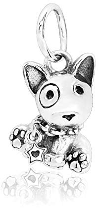 SANHUA Charm-Schmuck, Niedlicher Hund, Bullterrier, Welpe, Anhänger, 925Er Sterlingsilber, Charms, Perlen, Passend Für Armbänder, Halsketten Für Frauen, Mutter, Ehefrau