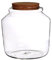 NaDeco Pflanzen-Terrarium aus Glas, mit Korken, in Zwei Größen wählbar | Pflanzenterrarium | Flaschengarten | Glas Terrarium für Pflanzen | Biosphären-Glas | Pflanzenglas, Größe:Ø18 h.18 cm