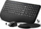 Ergonomic Wireless Keyboard and Mouse Combo, 2.4G Rechargeable Full Size Keyboard Mouse Set with Wrist Support Mouse Pad, Multi-Device, Windows/Mac/Android (Black)