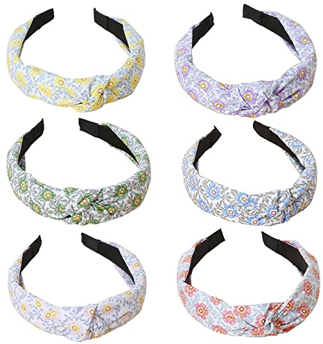 Haarbänder für Damen, breite Vintage-Haarbänder, Kopf-Turbane, Damen-Haarbandana, gedrehter Knoten, elastische Stirnbänder für den täglichen Gebrauch, Yoga, Sport