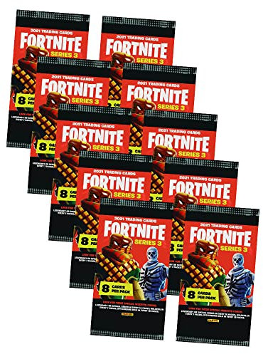 Panini Fortnite Karten Serie 3 Trading Cards - Sammelkarten (10 Booster/Tüten)